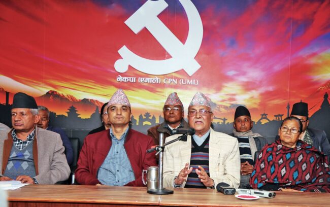 एमालेको प्रदेश नेतृत्व चयनमा ओली निर्देशनको अवज्ञा