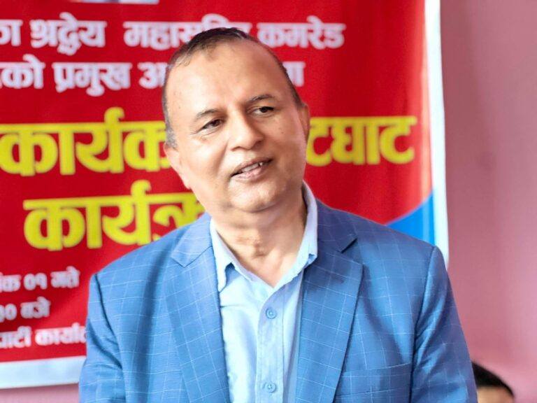 ‘एमालेलाई कमजोर बनाउन भ्रामक प्रचार गरियो’ –  महासचिव पोखरेल