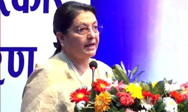 ‘पार्टीले रोक्न खोजे पनि एमालेको कार्यकर्ता भएर निरन्तर काम गर्छु’ – पूर्व राष्ट्रपति भण्डारी