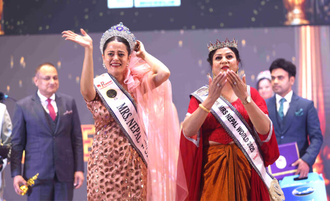 पन्तले जितिन ‘मिसेस नेपाल वर्ल्ड २०२५’ को उपाधि